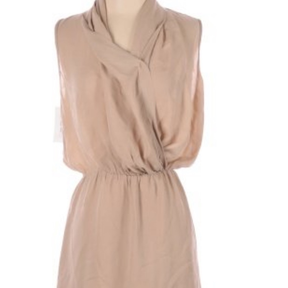 Parker tan solid mini dress